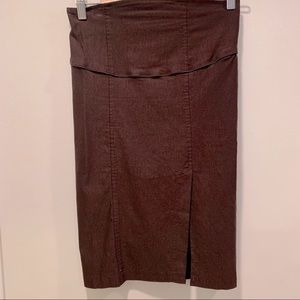 LVL X Brown Pencil Skirt, Small